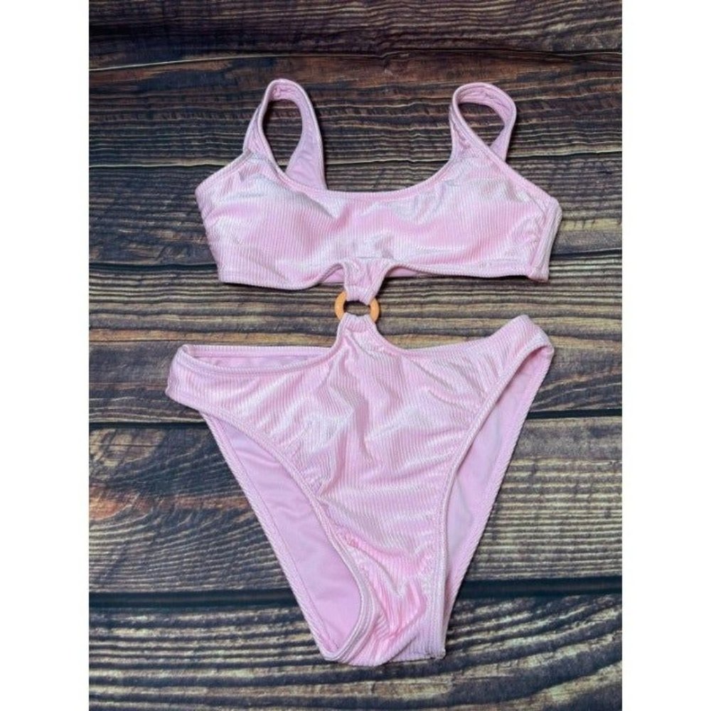 Ladies one piece cutout swimsuit large BagC92‎